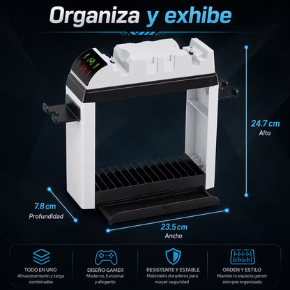 Base Multifuncional de Carga y Soporte Nintendo Switch - DOBE | USB-C Ventilador