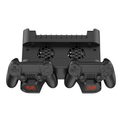 BASE MULTIFUNCIONAL PS4  REFRIGERANTE - CARGADORA Y ORGANIZADORA / DOBE