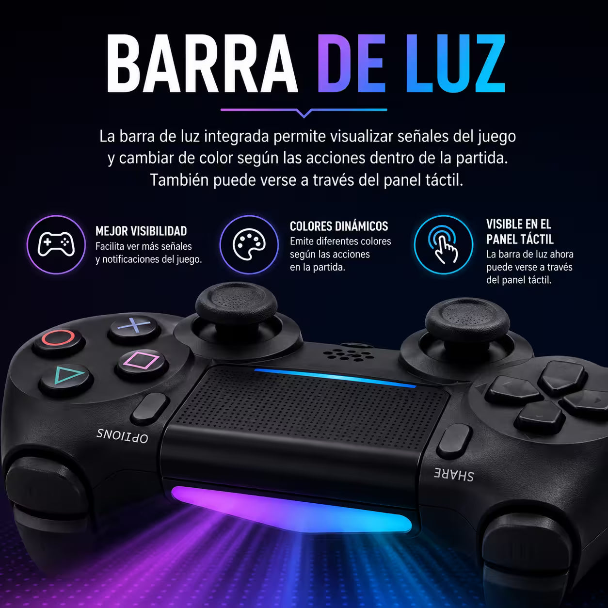 Control Genérico Inalámbrico PS4 - Edición Camuflado Rojo | Bluetooth Vibración Dual PlayStation 4