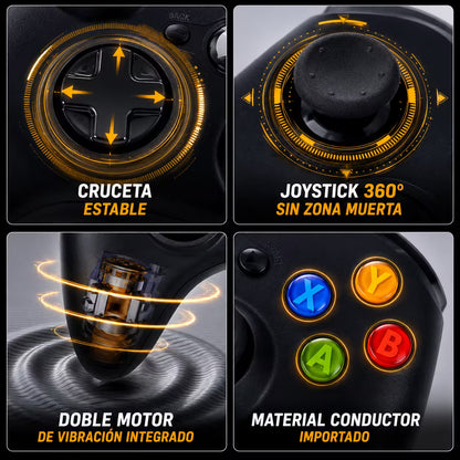 Control Genérico Inalámbrico Xbox 360 - vista 4 control gamer