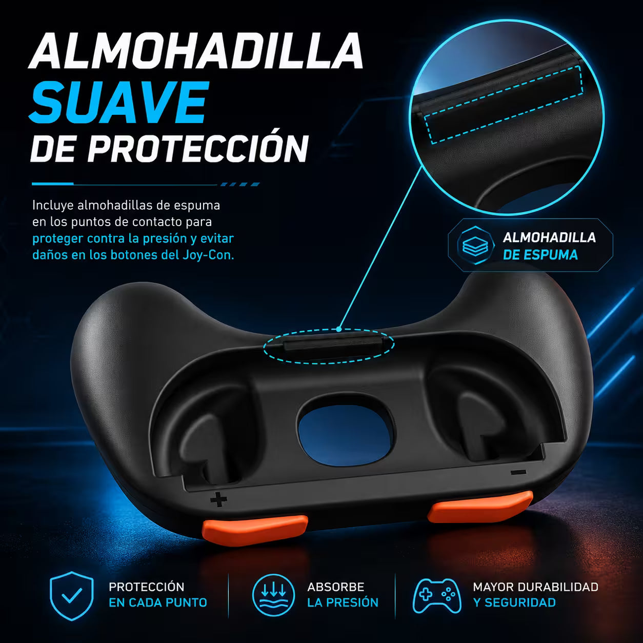 Grip Ergonómico para Joy-Con Nintendo Switch 2 – Par L+R Controller Grip