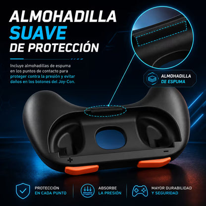 Grip Ergonómico para Joy-Con Nintendo Switch 2 – Par L+R Controller Grip