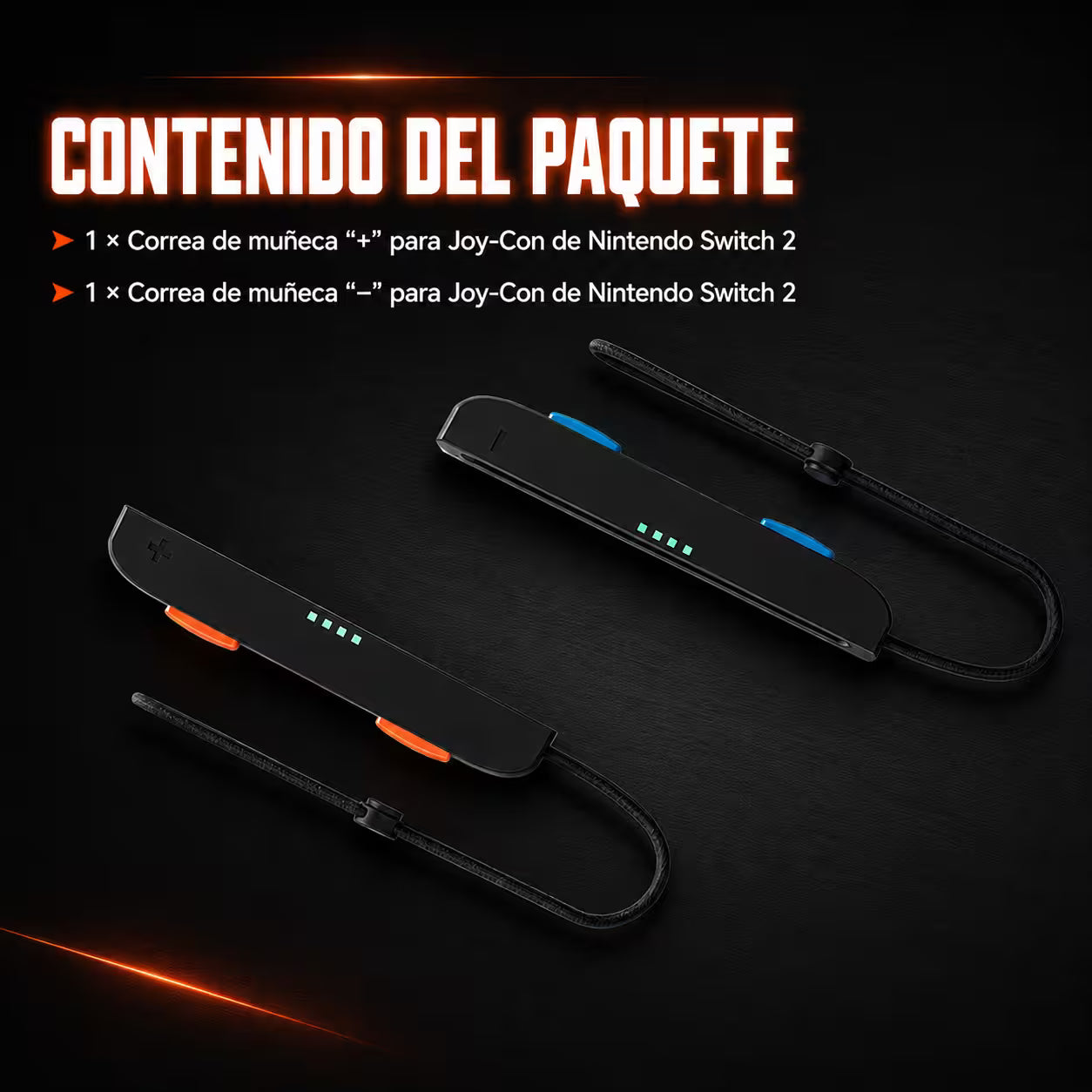 Par de Straps para Joy-Con Nintendo Switch 2 – Correas de Muñeca con Botones SL/SR
