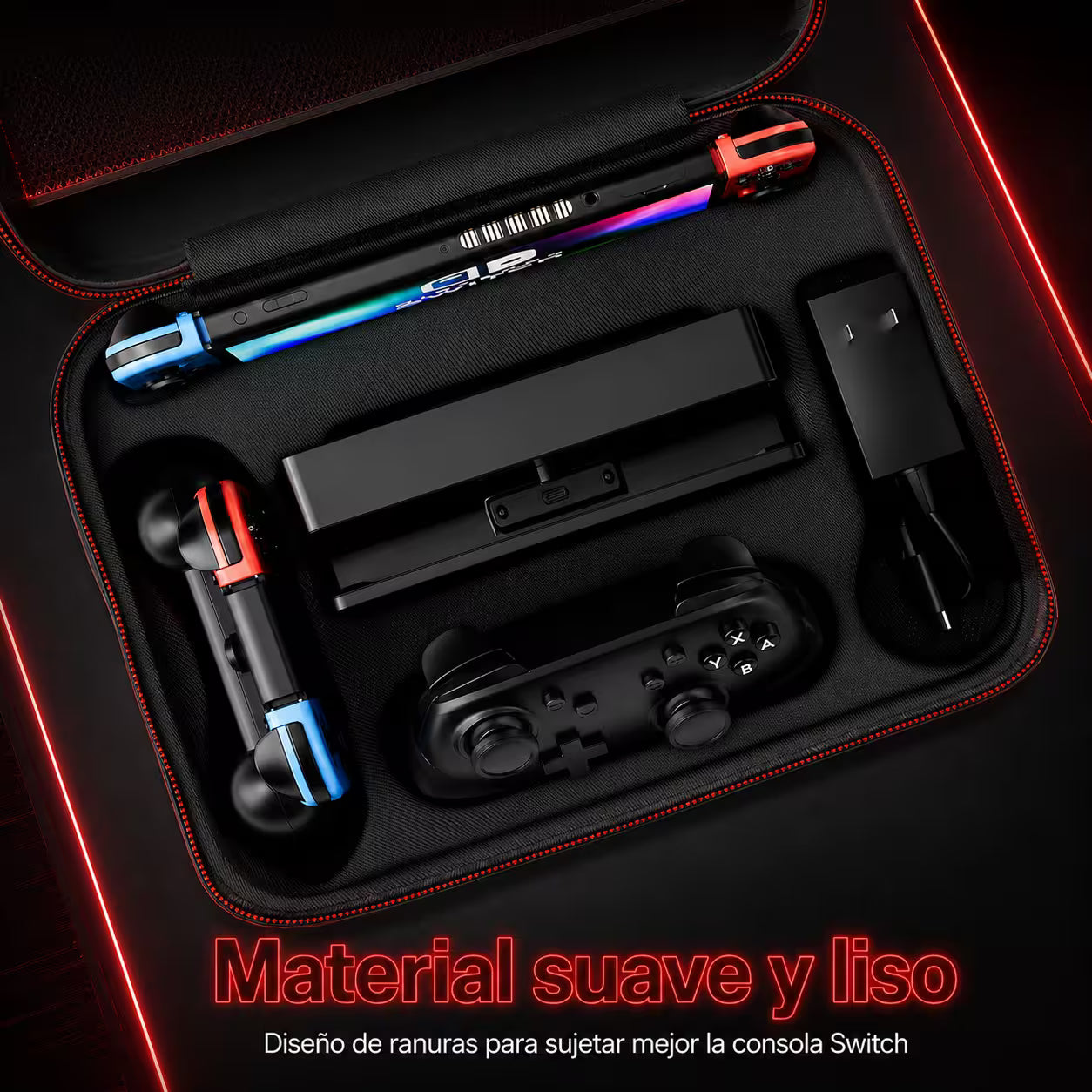 Maleta Viajera Nintendo Switch 1, OLED — Gran Almacenamiento | EVA + Nailon
