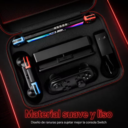 Maleta Viajera Nintendo Switch 1, OLED — Gran Almacenamiento | EVA + Nailon