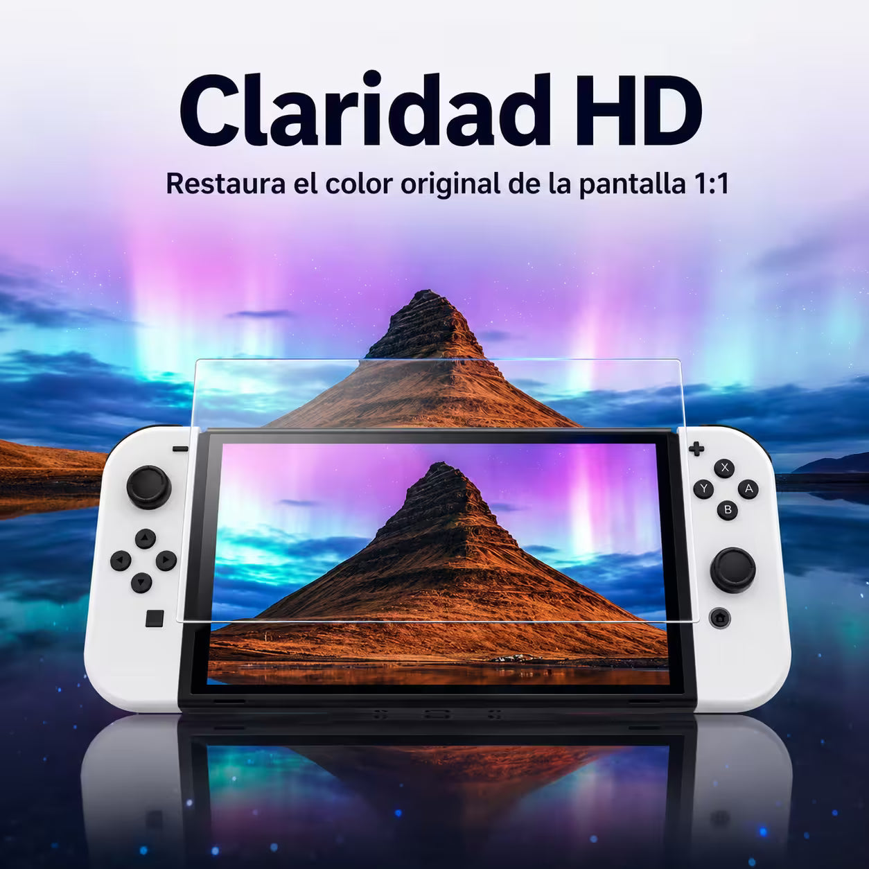 Vidrio Templado Nintendo Switch OLED – Protección 9H HD 99%