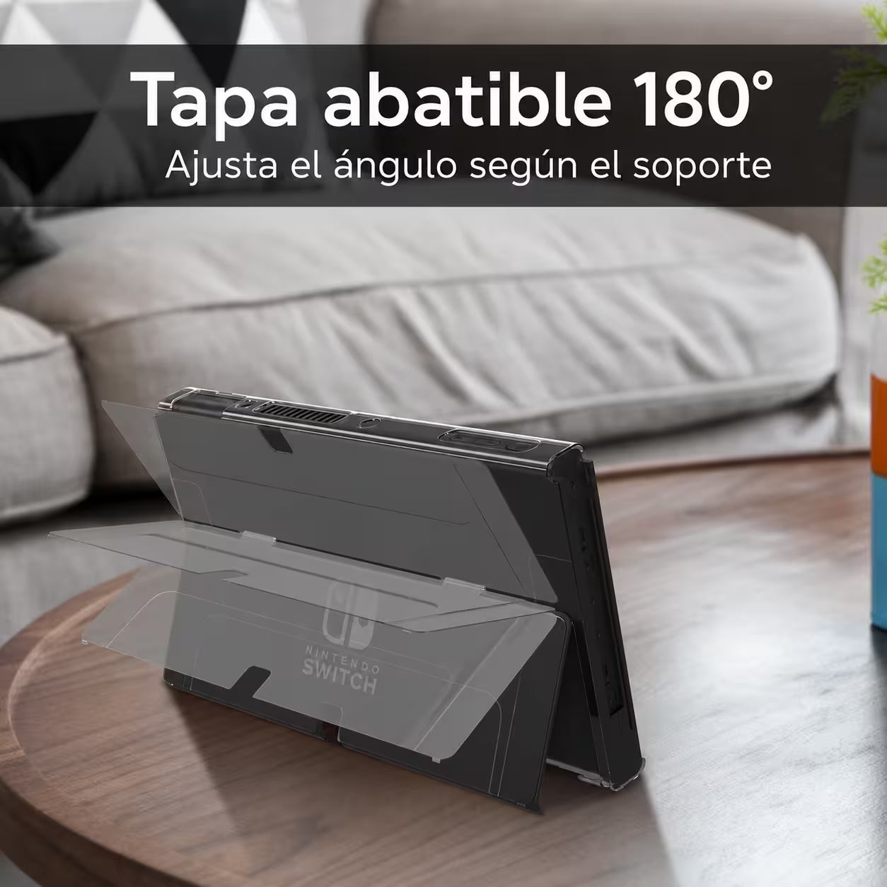Funda Acrílica Transparente Nintendo Switch OLED – Crystal Case Dock Friendly