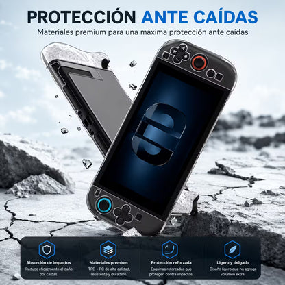 Carcasa Protectora Nintendo Switch 2 | Acrílica Transparente Crystal Clear
