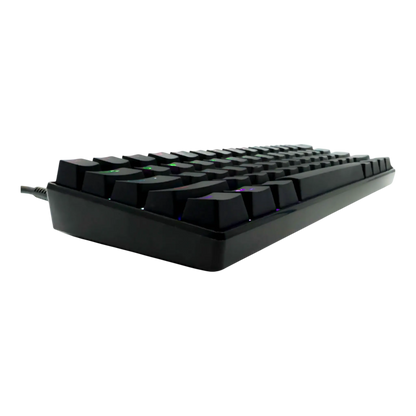 Teclado mecánico para juegos T-Wolf T60 60% RGB con cable NEGRO