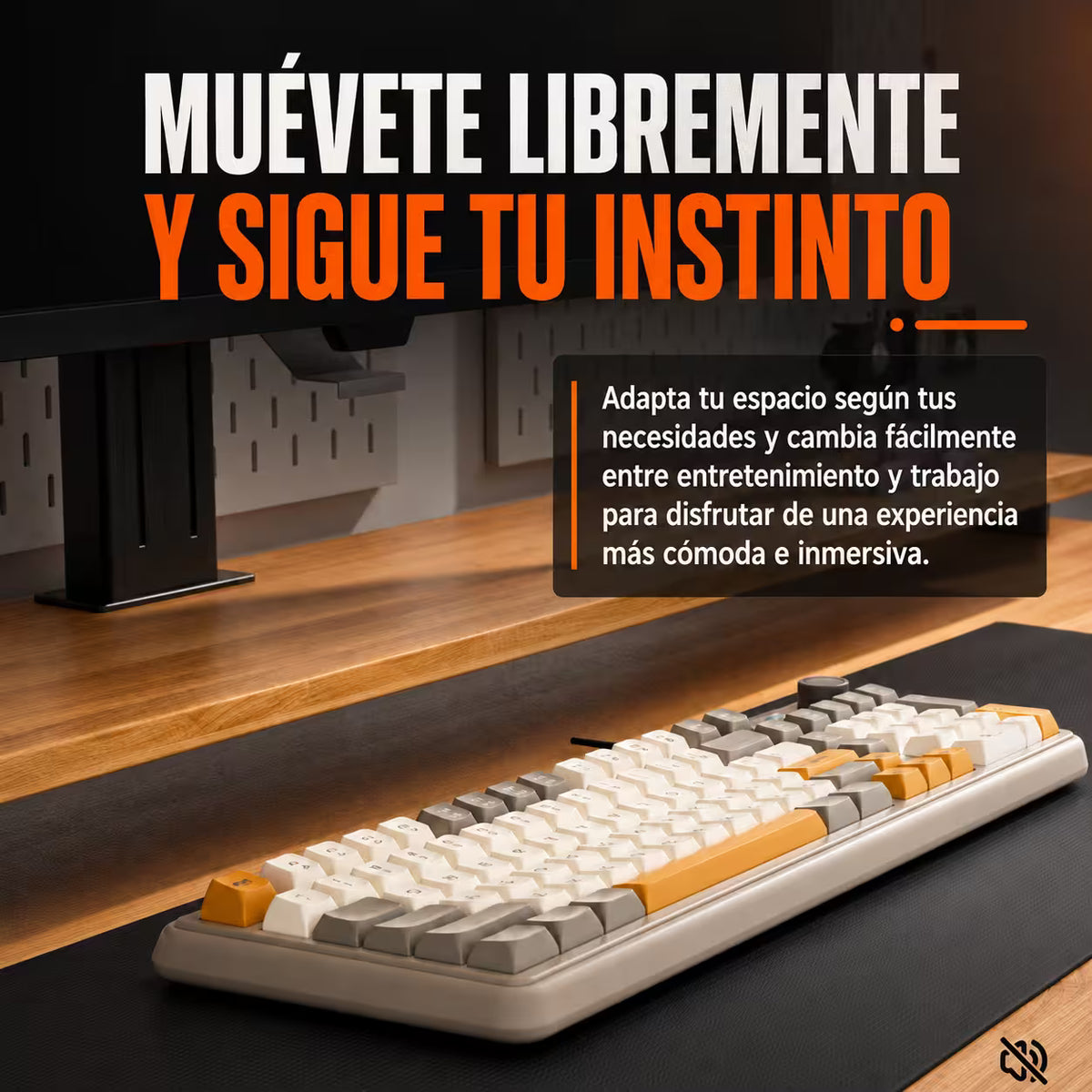 Teclado Gamer de Membrana Weibo WB-222 Retro - Teclas Redondas RGB Multicolor | Perilla Encoder | Cable USB
