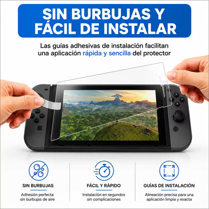 Vidrio Templado Nintendo Switch 1 – Protección 9H Ultra Claro