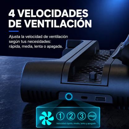 Base Cargadora y Refrigerante DOBE para PS4 | Ventilador + Carga Dual | PS4, Slim y Pro