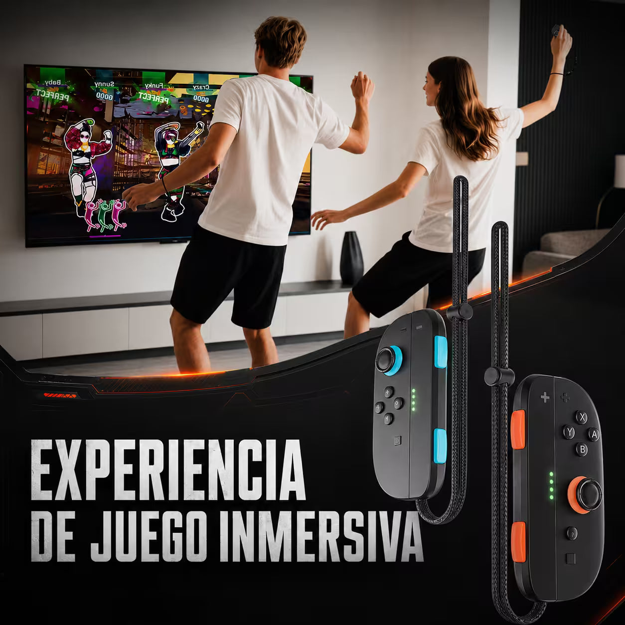 Par de Straps para Joy-Con Nintendo Switch 2 – Correas de Muñeca con Botones SL/SR