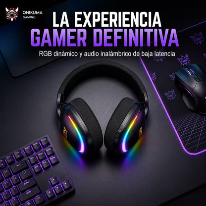 Audífonos Gamer Inalámbricos Onikuma GT805 - vista 9 diadema gamer audífonos