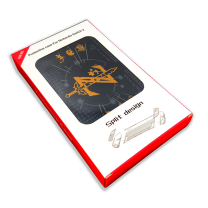 Funda Protectora ZELDA DORADA | Nintendo Switch 2 (Diseño Dividido)
