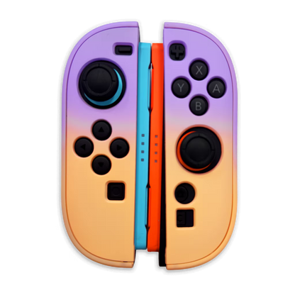 Funda Protectora Bicolor Gradiante Rosado-Lila| Nintendo Switch 2 (Diseño Dividido)