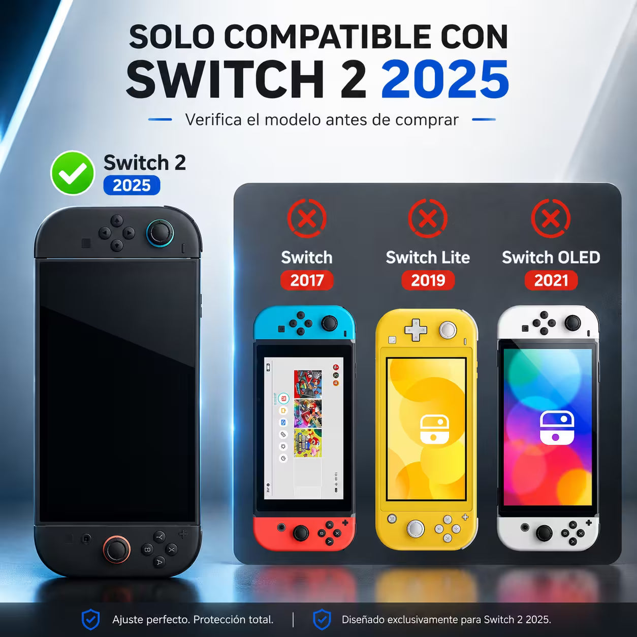 Carcasa Acrílica Nintendo Switch 2 – Zelda Negro & Dorado | Split Design