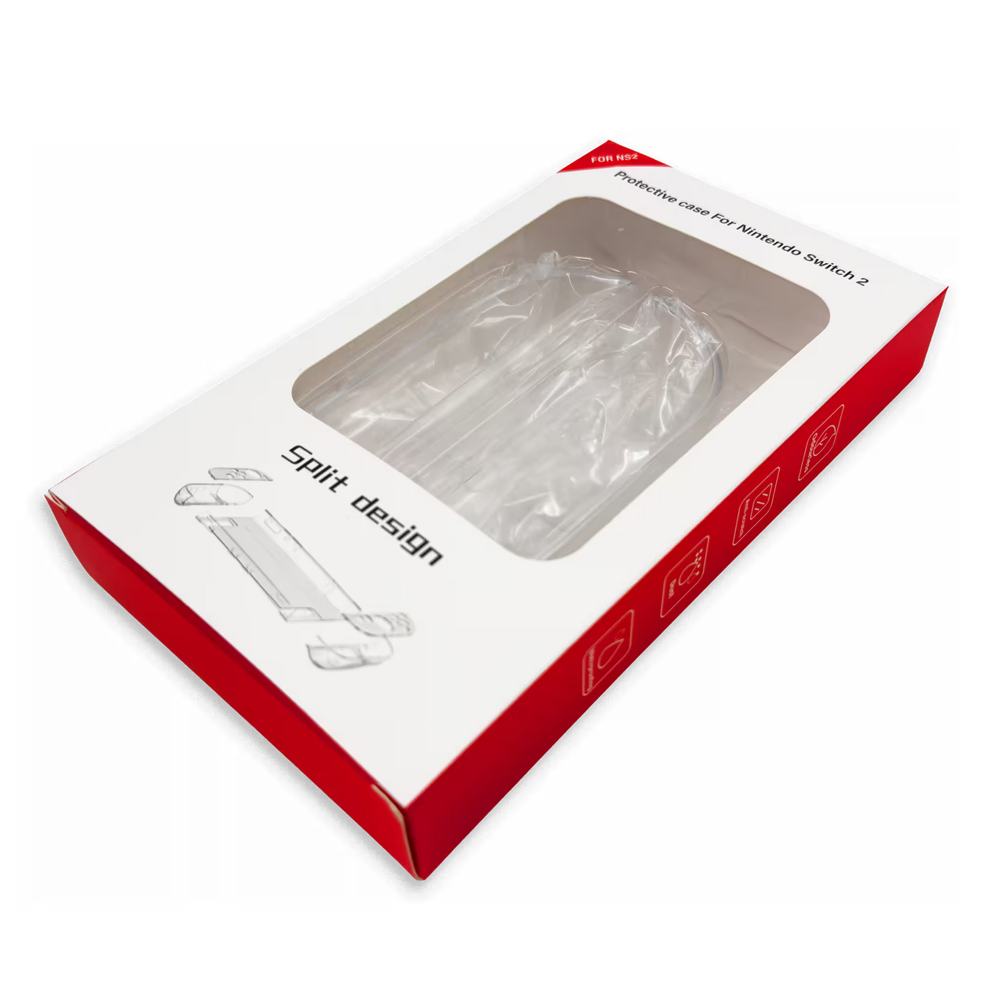 Funda Protectora Transparente de Acrílico Rígido (Diseño Dividido)| Nintendo Switch 2