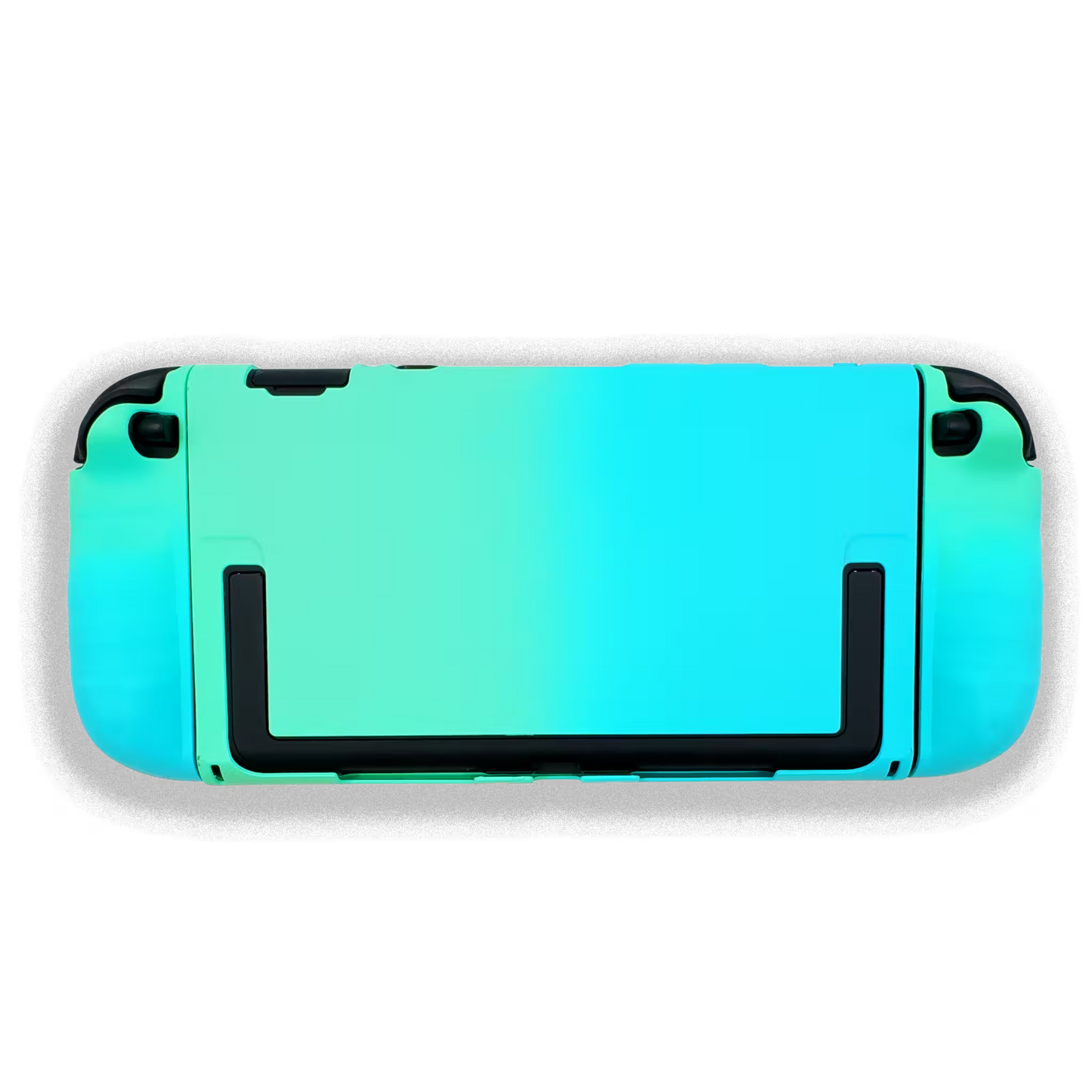 Funda Protectora Bicolor Gradiante Verde-Azul| Nintendo Switch 2 (Diseño Dividido)