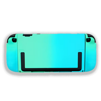 Funda Protectora Bicolor Gradiante Verde-Azul| Nintendo Switch 2 (Diseño Dividido)