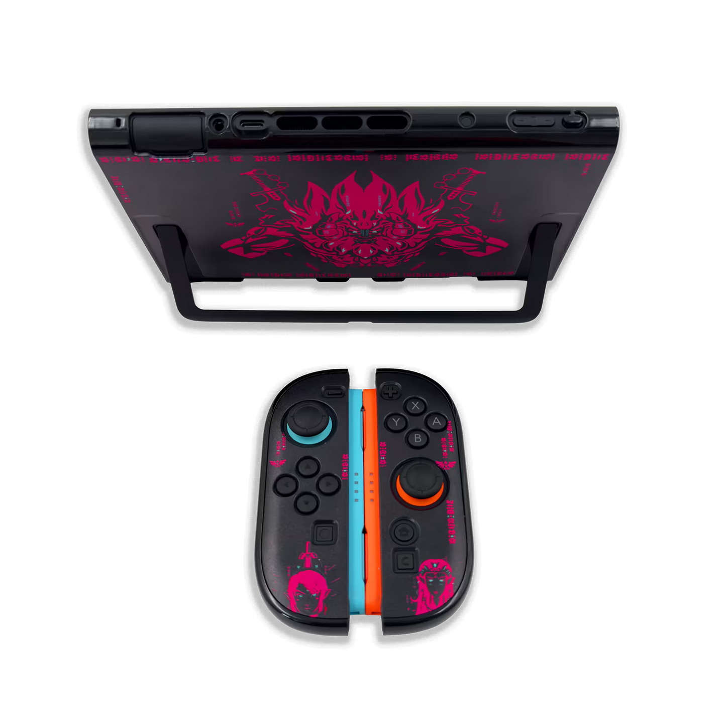 Funda Protectora ZELDA FUCSIA | Nintendo Switch 2 (Diseño Dividido)