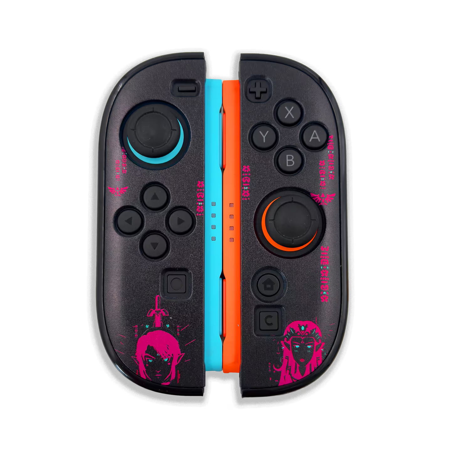 Funda Protectora ZELDA FUCSIA | Nintendo Switch 2 (Diseño Dividido)