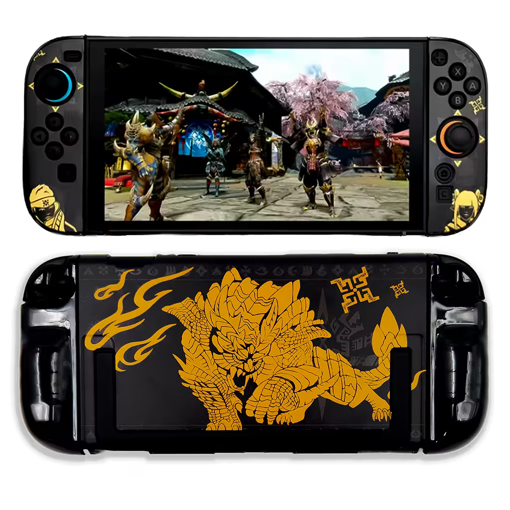 Carcasa Acrílica Nintendo Switch 2 – Diseño Monster Hunter Rise | Split Design