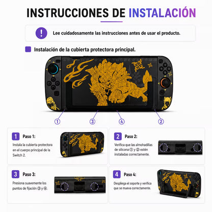 Carcasa Acrílica Nintendo Switch 2 – Diseño Monster Hunter Rise | Split Design