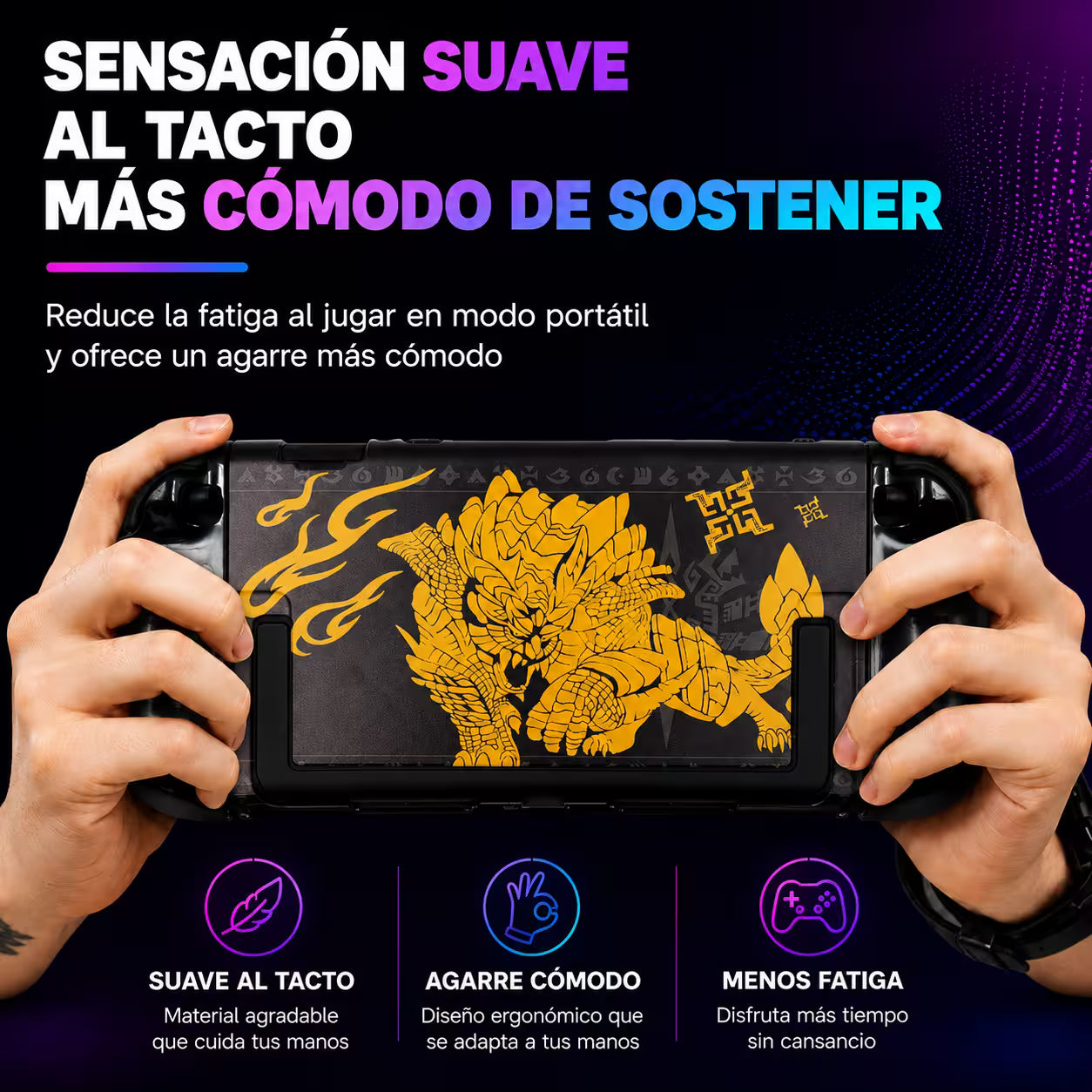 Carcasa Acrílica Nintendo Switch 2 – Diseño Monster Hunter Rise | Split Design
