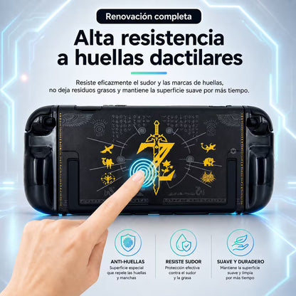 Carcasa Acrílica Nintendo Switch 2 – Zelda Negro & Dorado | Split Design