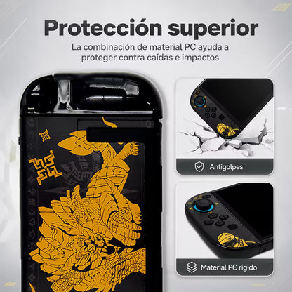 Carcasa Acrílica Nintendo Switch 2 – Diseño Monster Hunter Rise | Split Design