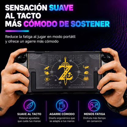 Carcasa Acrílica Nintendo Switch 2 – Zelda Negro & Dorado | Split Design