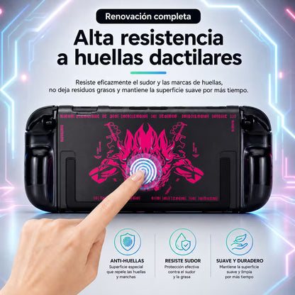 Carcasa Acrílica Nintendo Switch 2 – Zelda Negro & Fucsia Neón | Split Design
