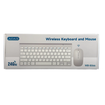 COMBO TECLADO Y MOUSE INALÁMBRICO | AOAS WB-8066