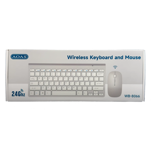 COMBO TECLADO Y MOUSE INALÁMBRICO | AOAS WB-8066