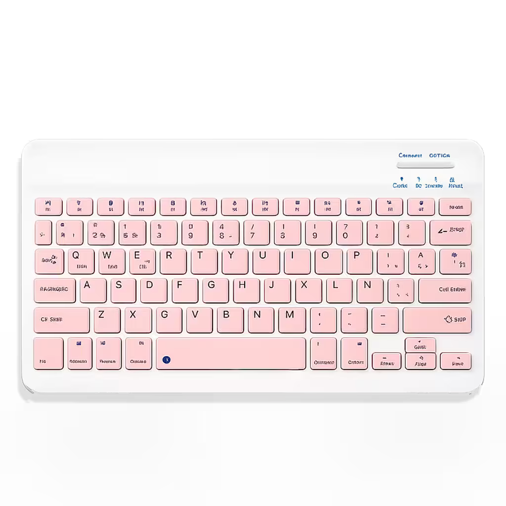 Combo Teclado Mouse AOAS AS-110 Rosado - Bluetooth 5.2 Teclado Recargable Type-C con Ñ