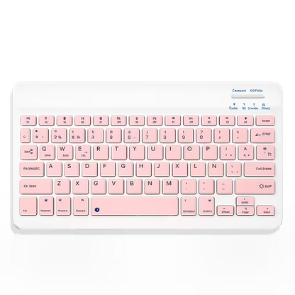 Combo Teclado Mouse AOAS AS-110 Rosado - Bluetooth 5.2 Teclado Recargable Type-C con Ñ