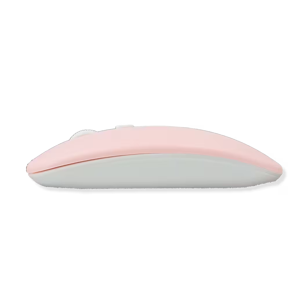 Combo Teclado Mouse AOAS AS-110 Rosado - Bluetooth 5.2 Teclado Recargable Type-C con Ñ