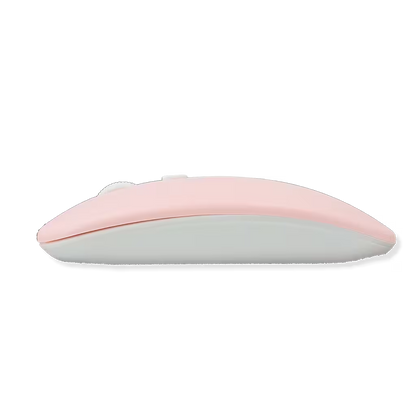 Combo Teclado Mouse AOAS AS-110 Rosado - Bluetooth 5.2 Teclado Recargable Type-C con Ñ