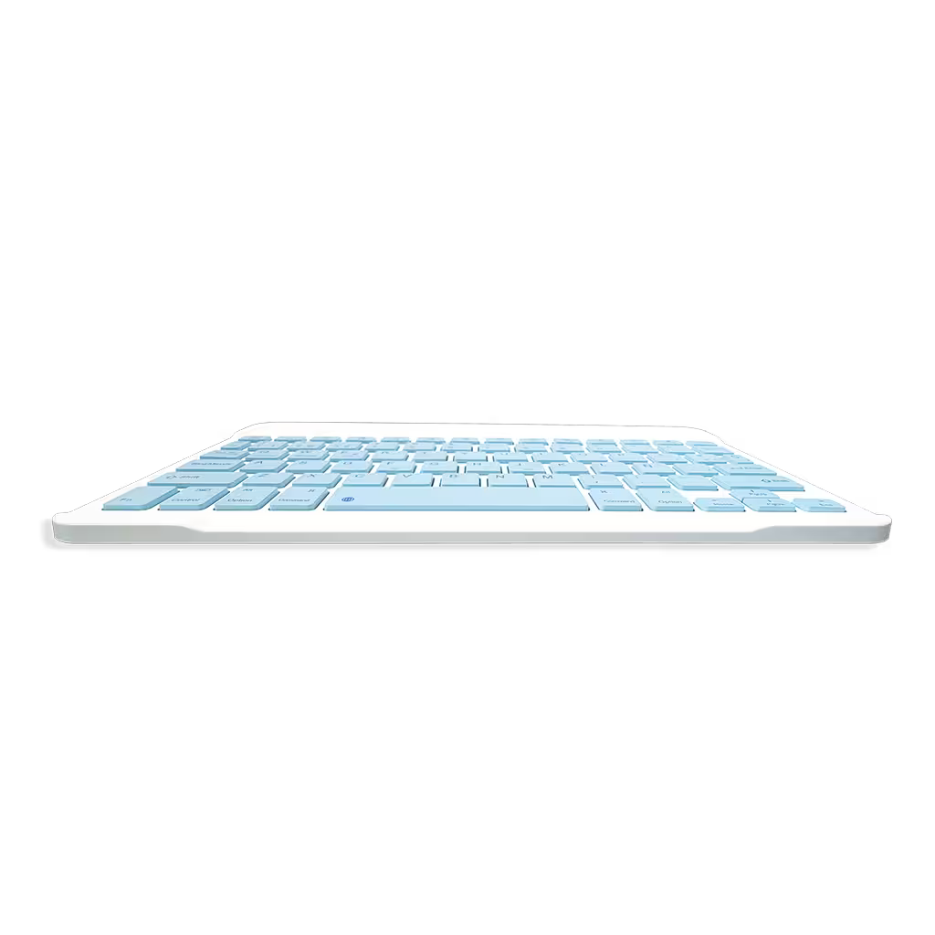 Combo Teclado Mouse AOAS AS-110 Azul - Bluetooth 5.2 Teclado Recargable Type-C con Ñ