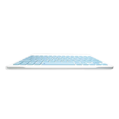 Combo Teclado Mouse AOAS AS-110 Azul - Bluetooth 5.2 Teclado Recargable Type-C con Ñ