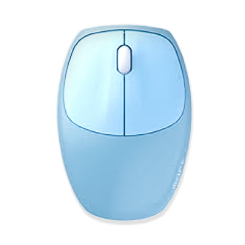 Combo Teclado y Mouse Inalámbrico MOFII 0060 — Turquesa | 100 Teclas + Soporte Tablet | 1200 DPI 10m | 2.4G