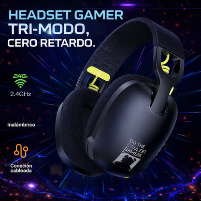 Diadema Inalámbrica ONIKUMA B2 – 3 Modos | 25h Batería | Drivers 40mm | 2.4G + BT 5.3