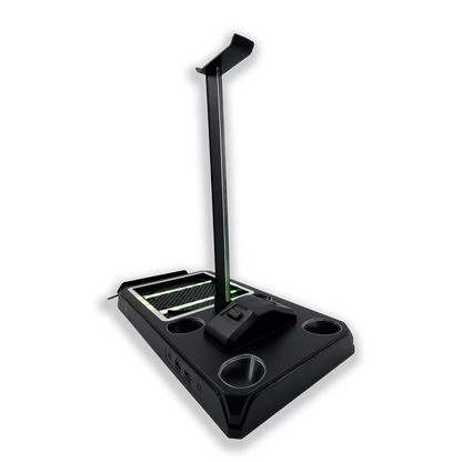 Base Cargadora HONCAM Xbox Series X/S - Ventilador 4000 RPM RGB LED Carga Dual 2 Baterías