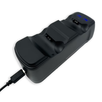 BASE DE CARGA DUAL PARA CONTROL PS4 GENÉRICA RGB