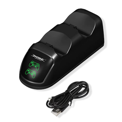 Base de Carga Dual DOBE PS4 TP4-889 - Cargador 2 Controles LED Protección Batería