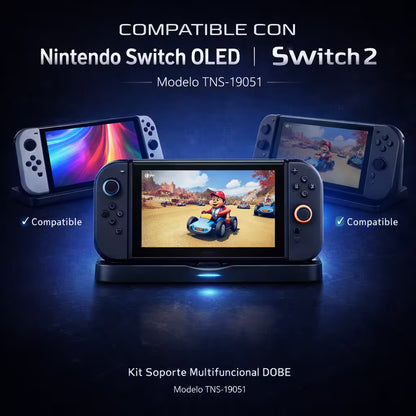 Base Vertical Organizadora DOBE para Nintendo Switch - Oled y 2 (TNS-19051)