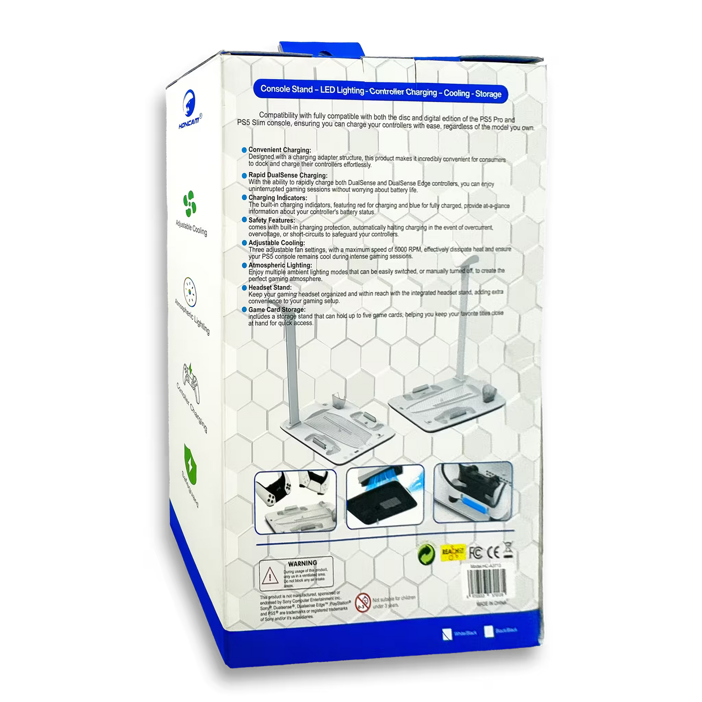 BASE MULTIFUNCIONAL LED PARA PLAY 5 - HONCAM