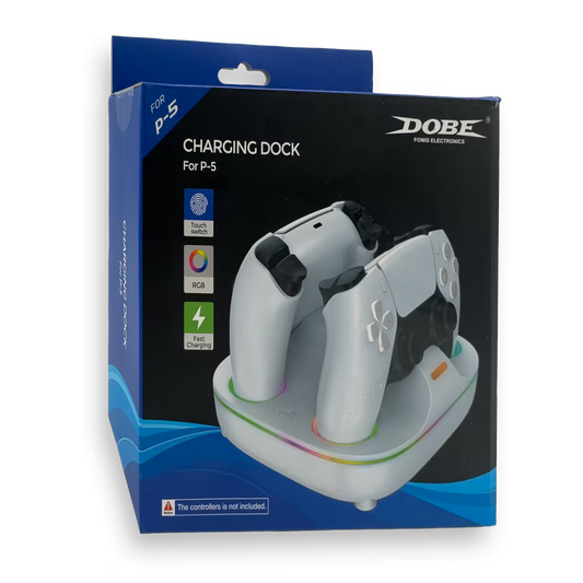 BASE DE CARGA RGB  DOBE CONTROLES PLAY 5