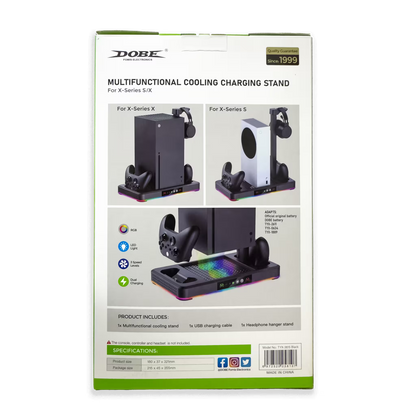 BASE REFRIGERANTE MULTIFUNCIONAL DOBE - Series X/S | RGB, Carga Dual y Organización